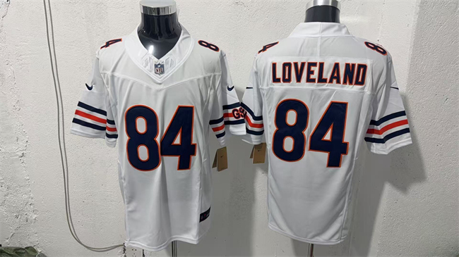 Men's White Chicago Bears #84 Colston Loveland 2026 F.U.S.E. Vapor Untouchable Limited Stitched Football Jersey